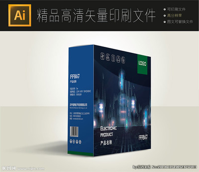 智能包裝，智享開箱 電腦裝備智能包裝盒設計展開圖與圖文解析